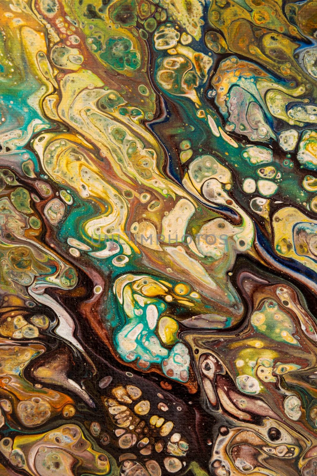 Abstract creative painted background with acrylic paints on canvas as modern and contemporary art