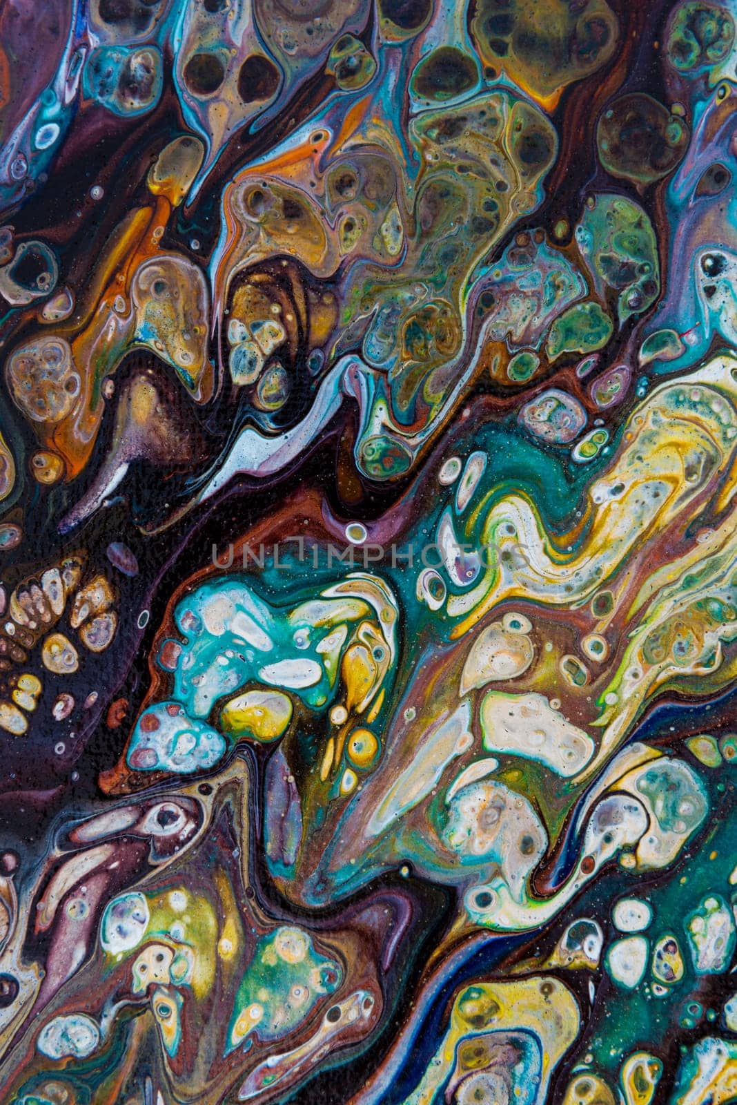 Abstract creative painted background with acrylic paints on canvas as modern and contemporary art