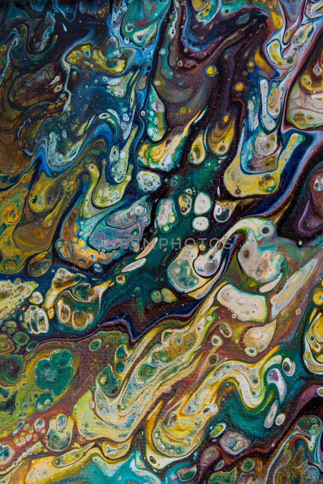 Abstract creative painted background with acrylic paints on canvas as modern and contemporary art