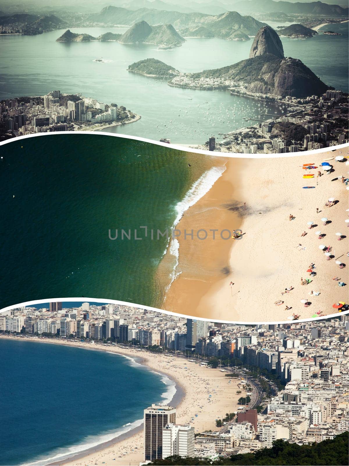 Collage of Rio de Janeiro ( Brazil ) images - travel background (my photos)
