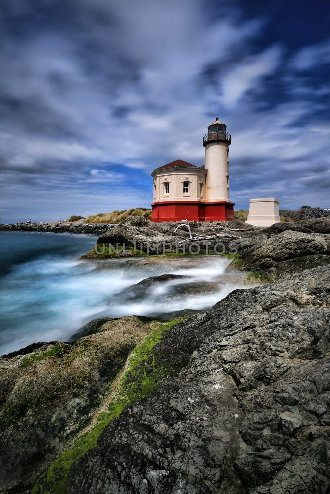 Vertical Image of a Lighthouse in Oregon, USA