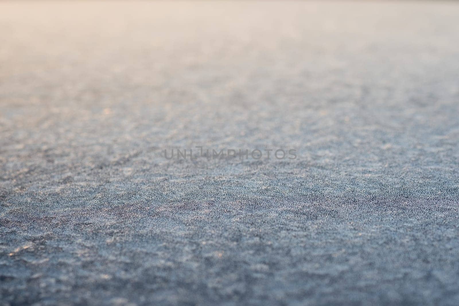 Ice crystals in winter with blur