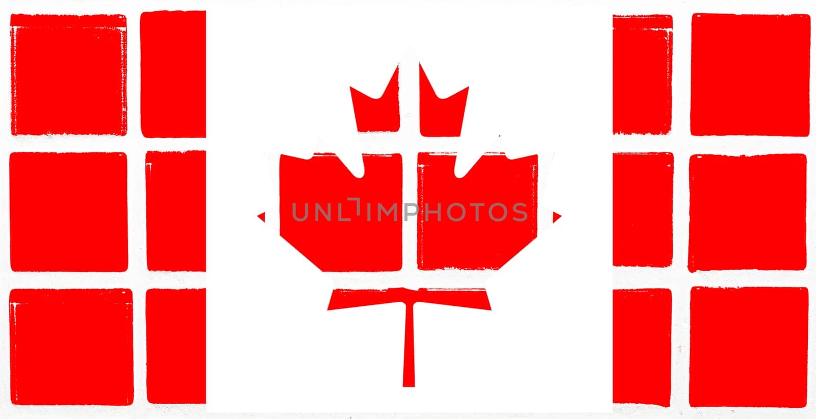Glazed tiles canada flag