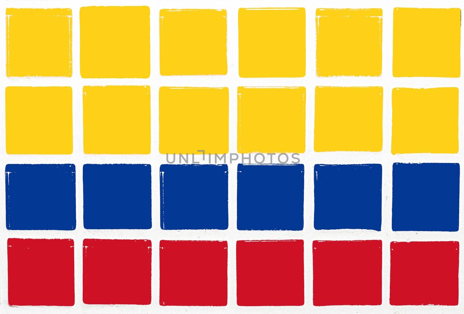 Glazed tiles colombia flag