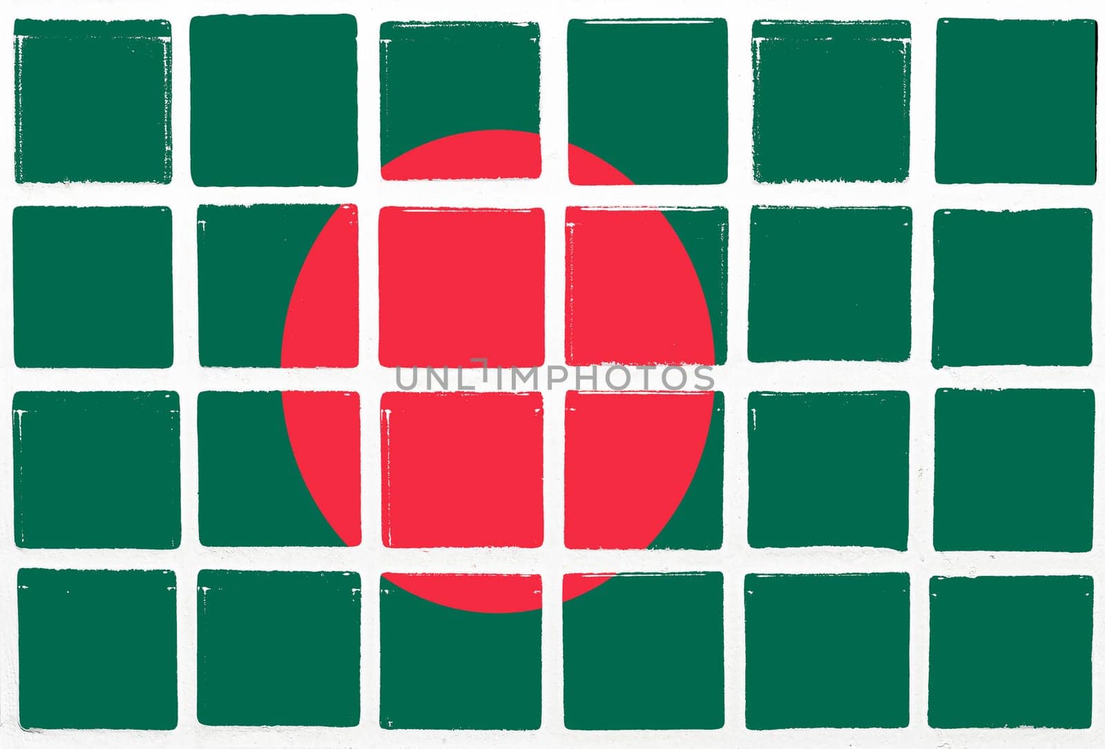 Glazed tiles bangladesh flag