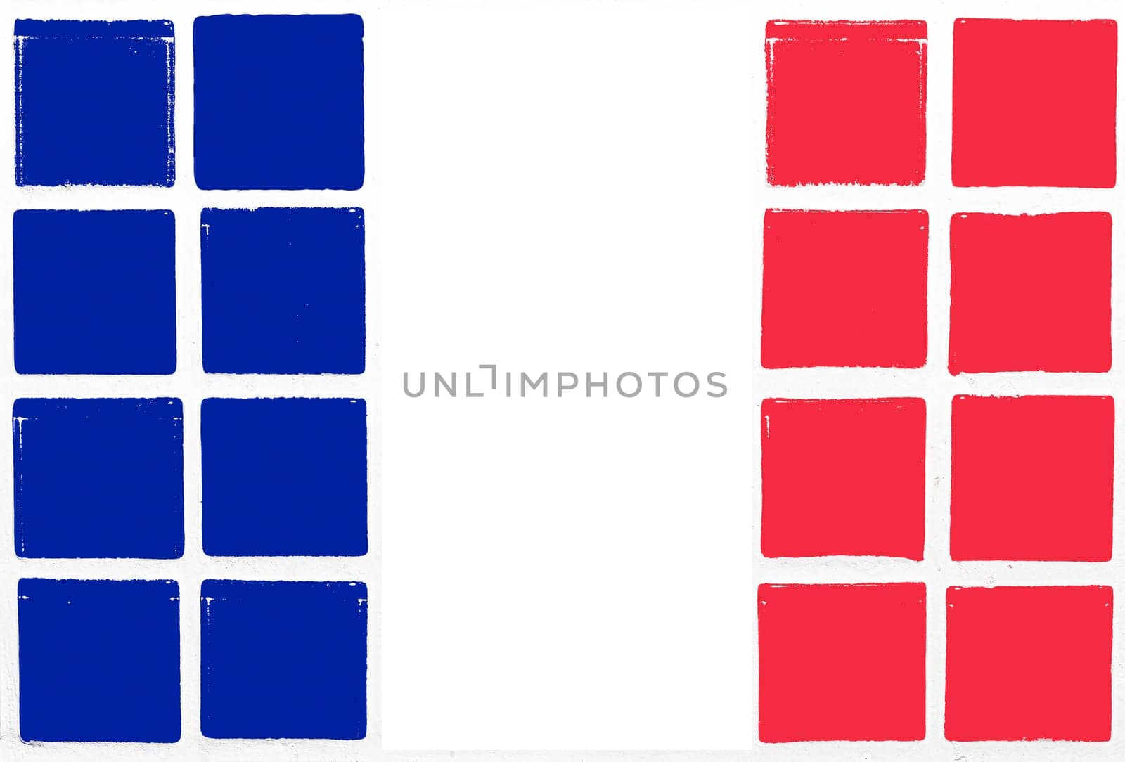 Glazed tiles france flag