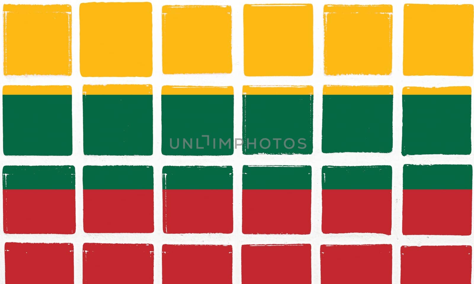 Glazed tiles lithuania flag