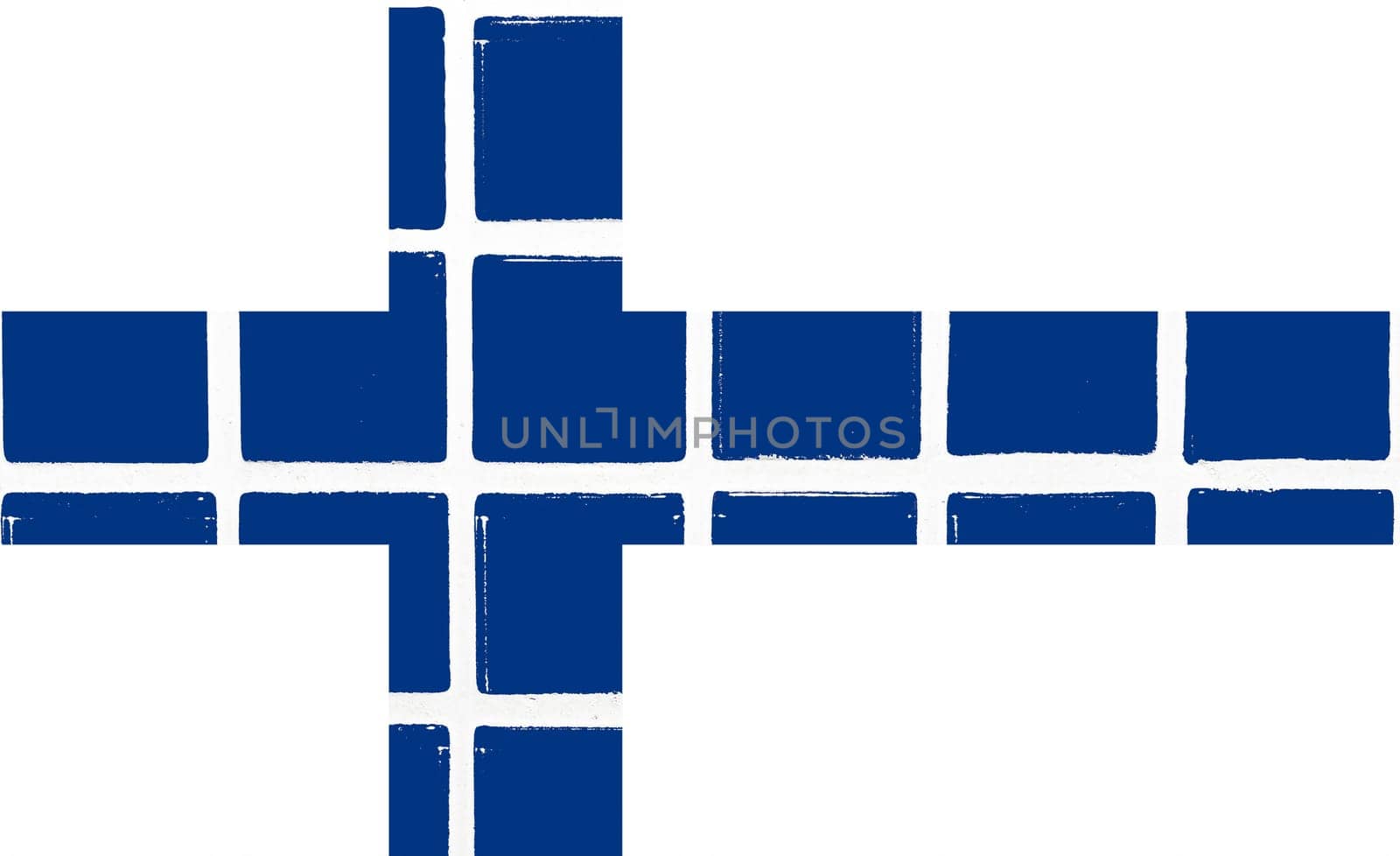 Glazed tiles finland flag