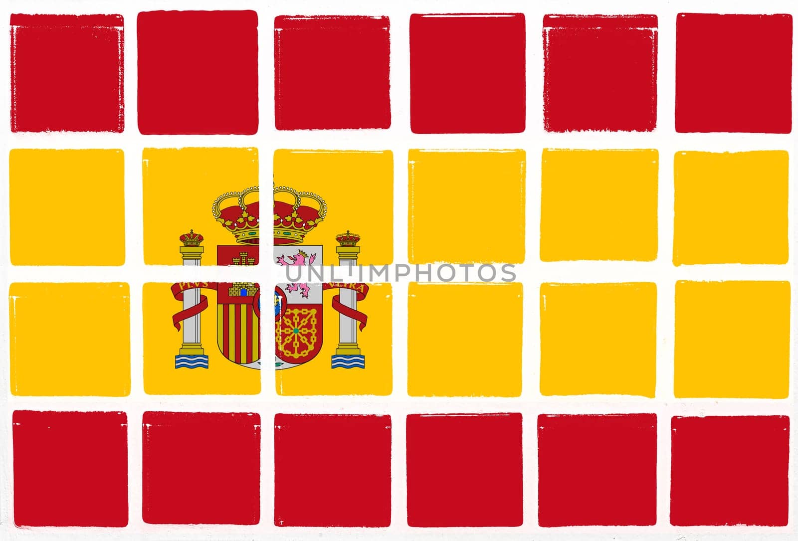 Glazed tiles spainl flag