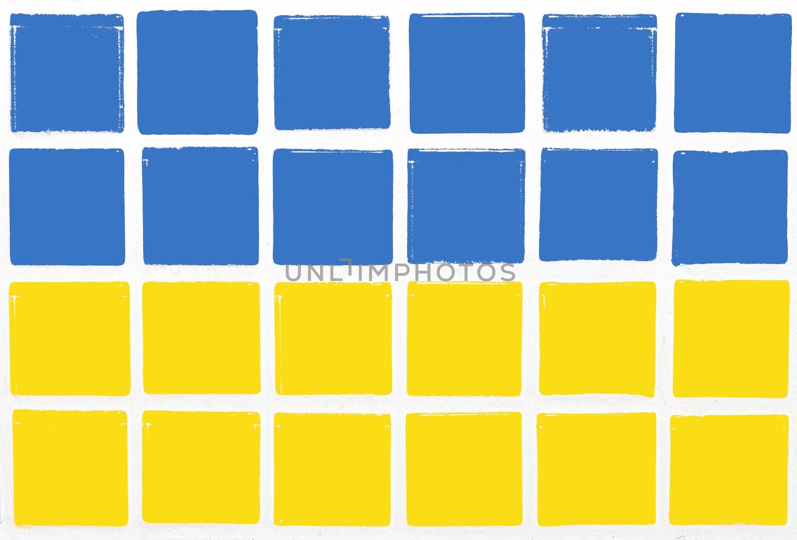 Glazed tiles ukraine flag