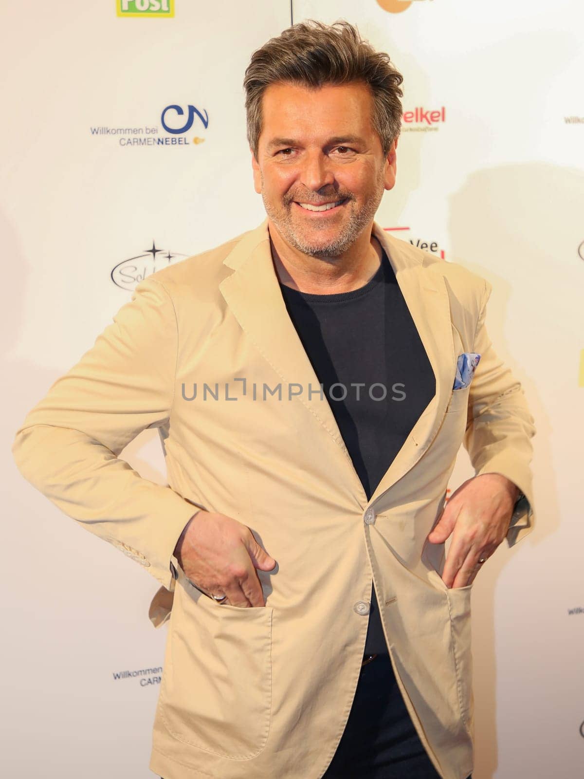 Singer Thomas Anders after the ZDF program "Willkommen bei Carmen Nebel"",broadcast on 13.04.2017"