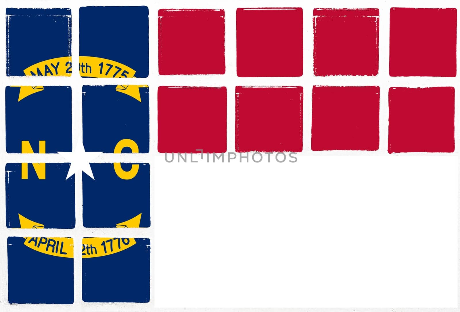 Glazed tiles north carolina  flag