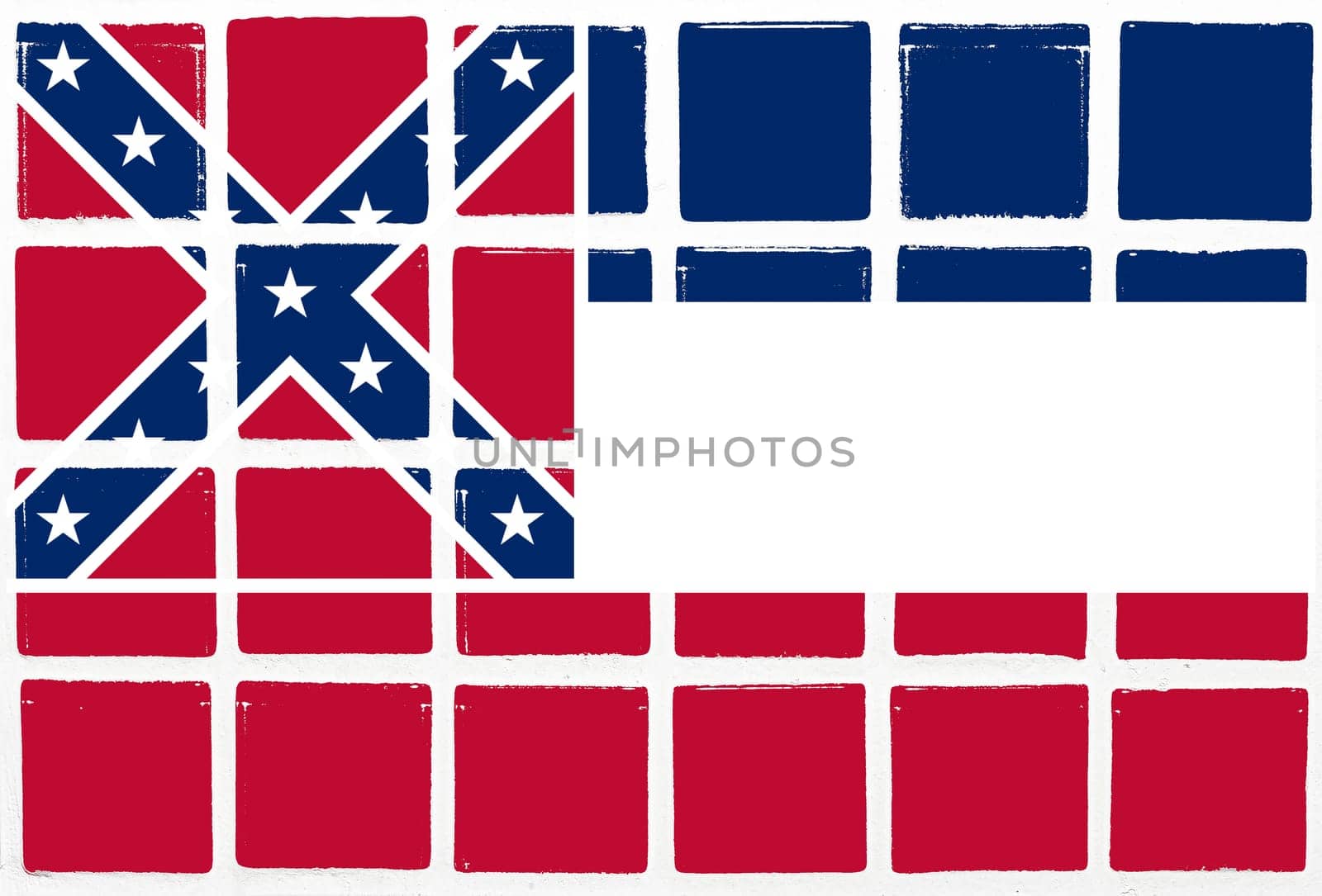 Glazed tiles mississippi  flag
