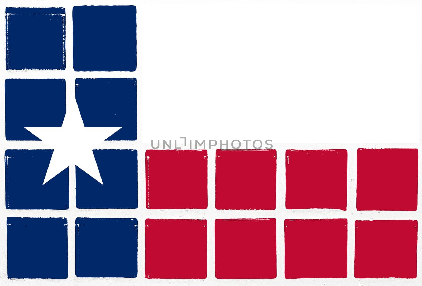 Glazed tiles texas  flag