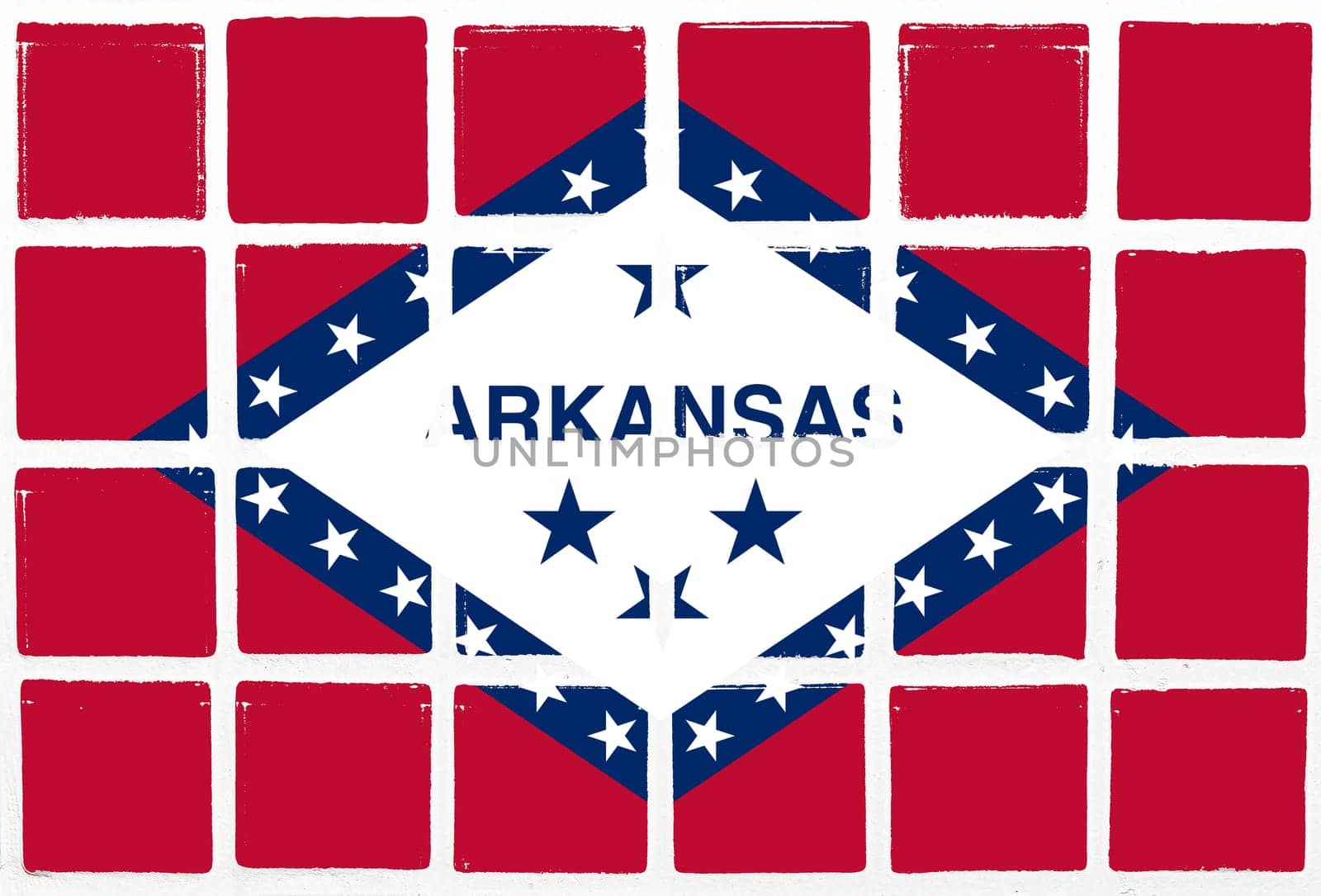 Glazed tiles arkansas  flag