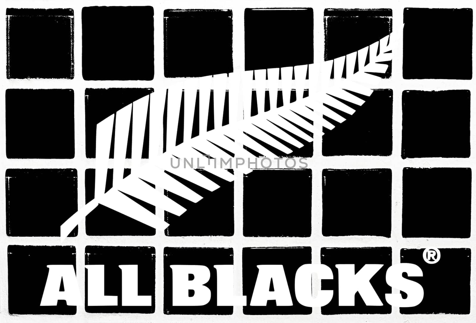 Glazed tiles all blacks