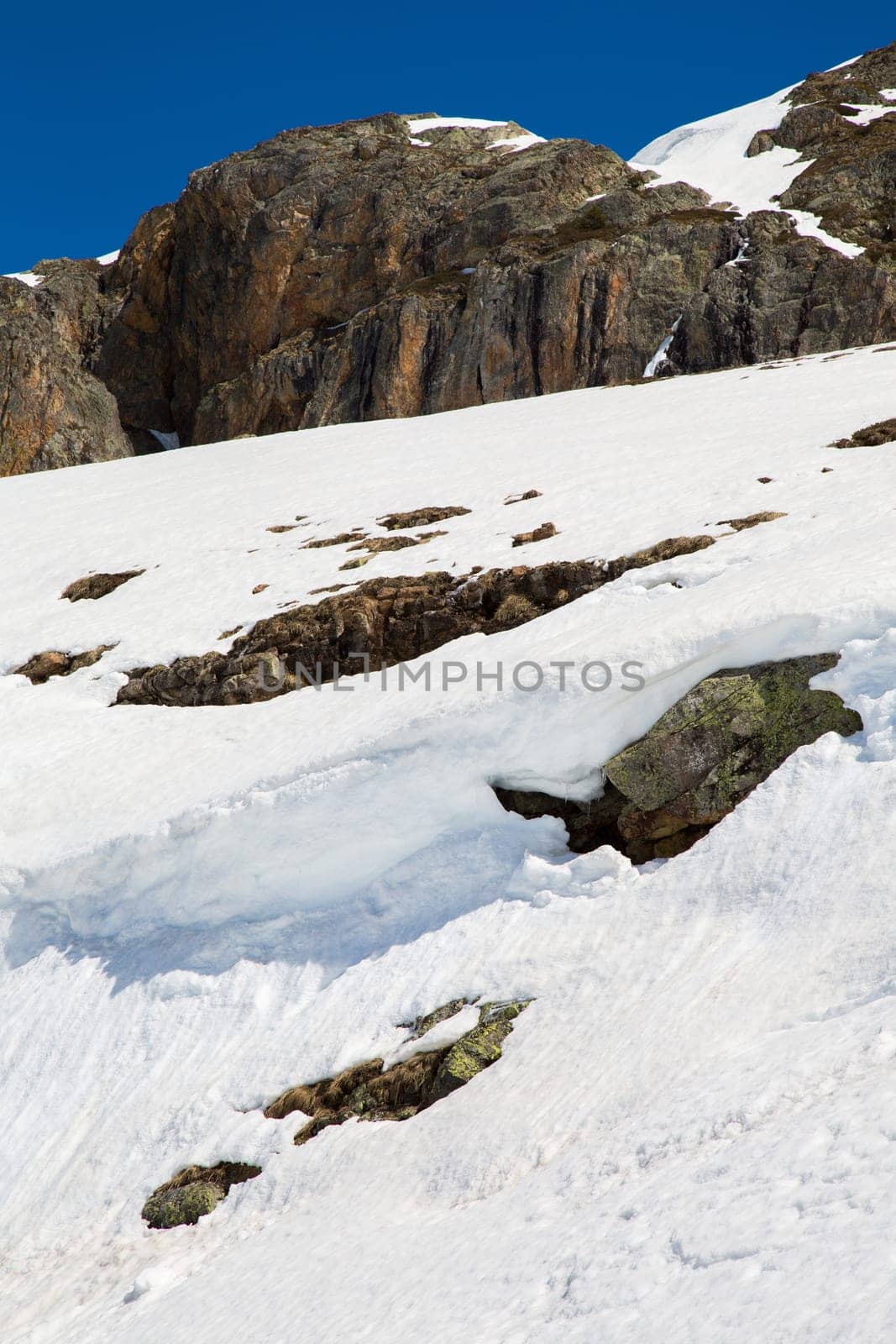 The Alpe d Huez ski domain in the French Alps