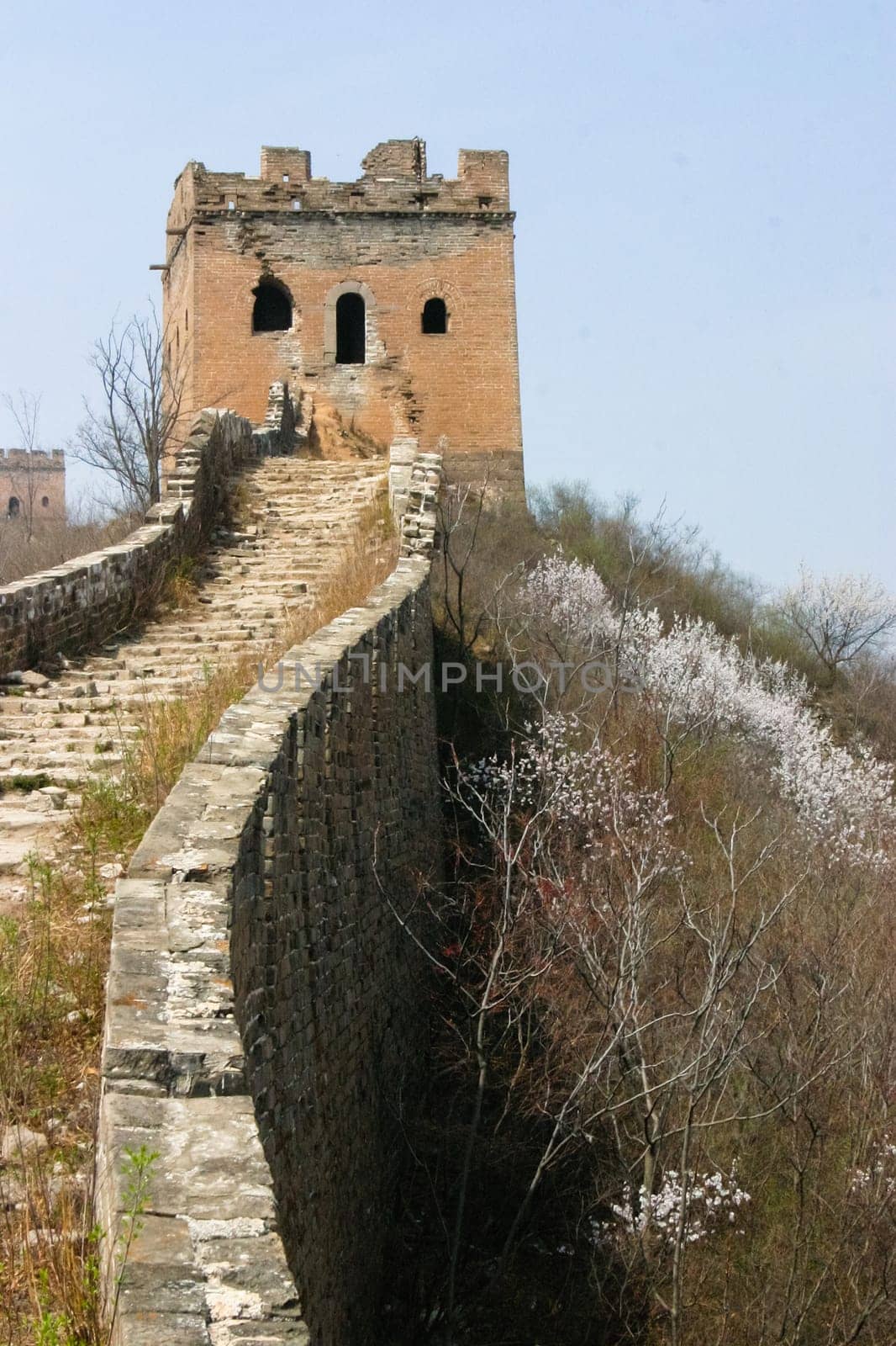 Great Wall of China near capital Beijing ( Jinshanling section )