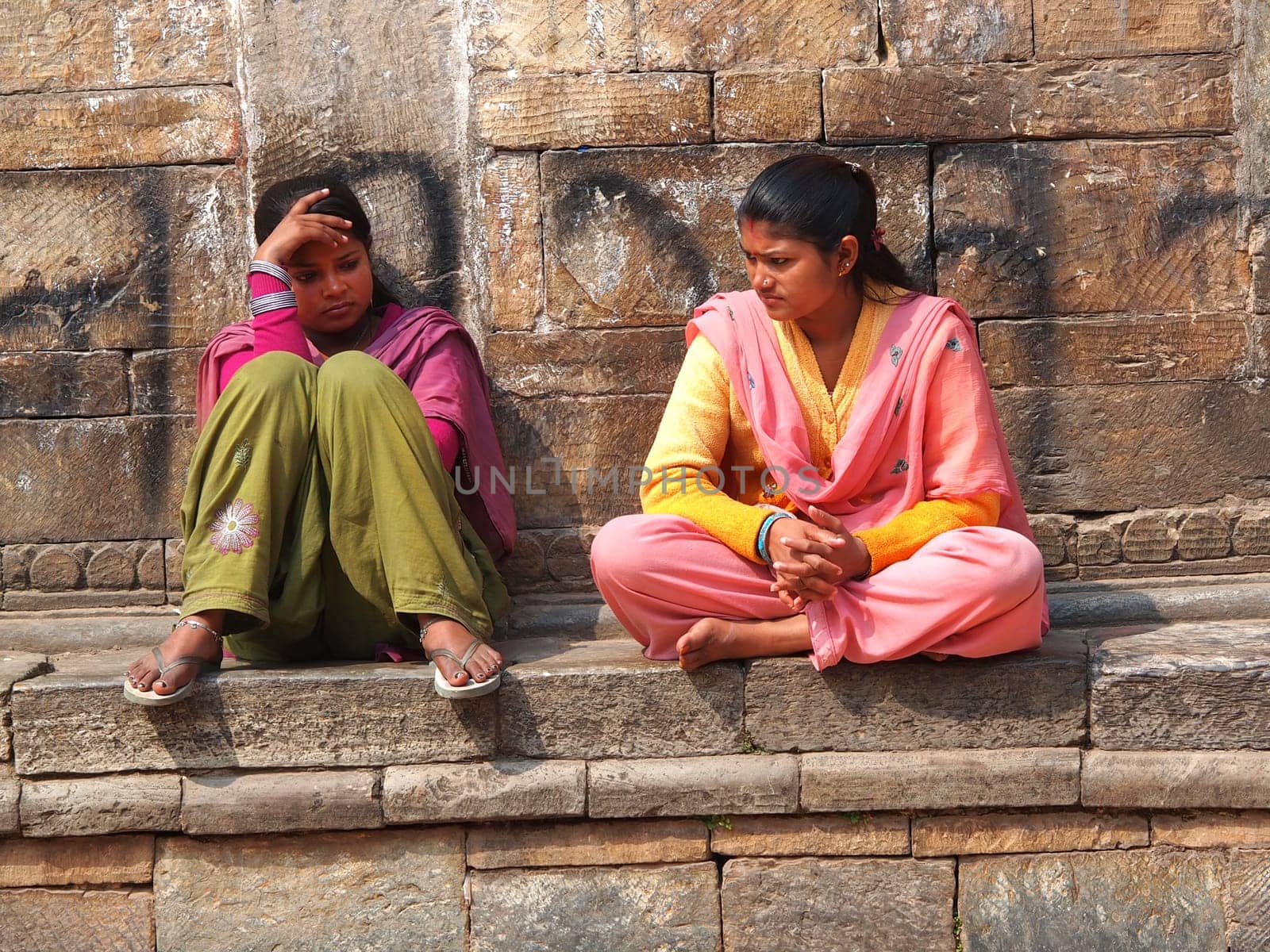 Two young girls in Nepal