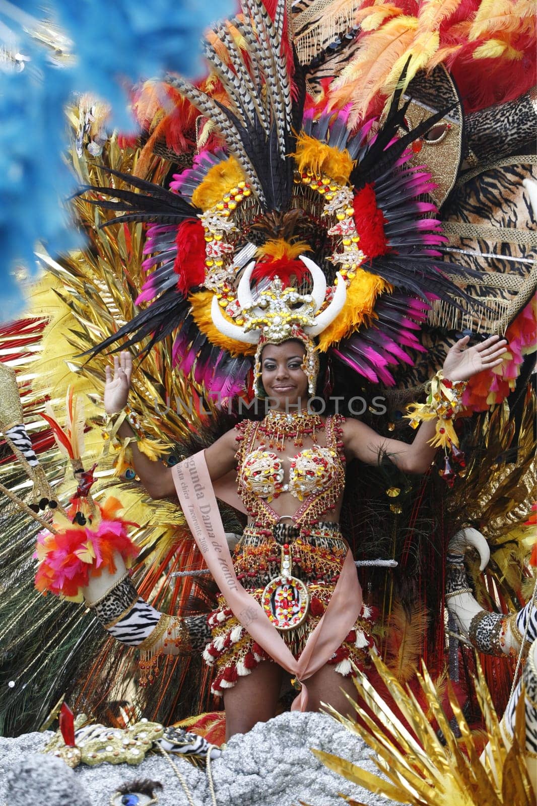 The Carneval in the Town of Tacoronte on the Island of Tenerife on the Islands of Canary Islands of Spain in the Atlantic.