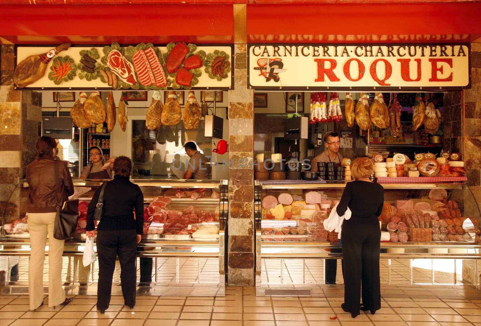 The Market Hall of the City of Santa Cruz on the Island of Tenerife on the Islands of Canary Islands of Spain in the Atlantic.