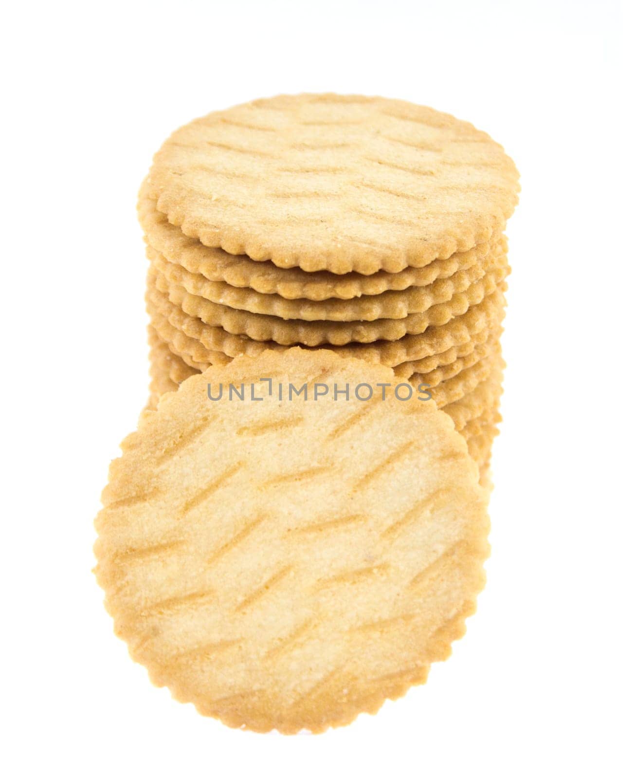 Biscuits isolated on white background