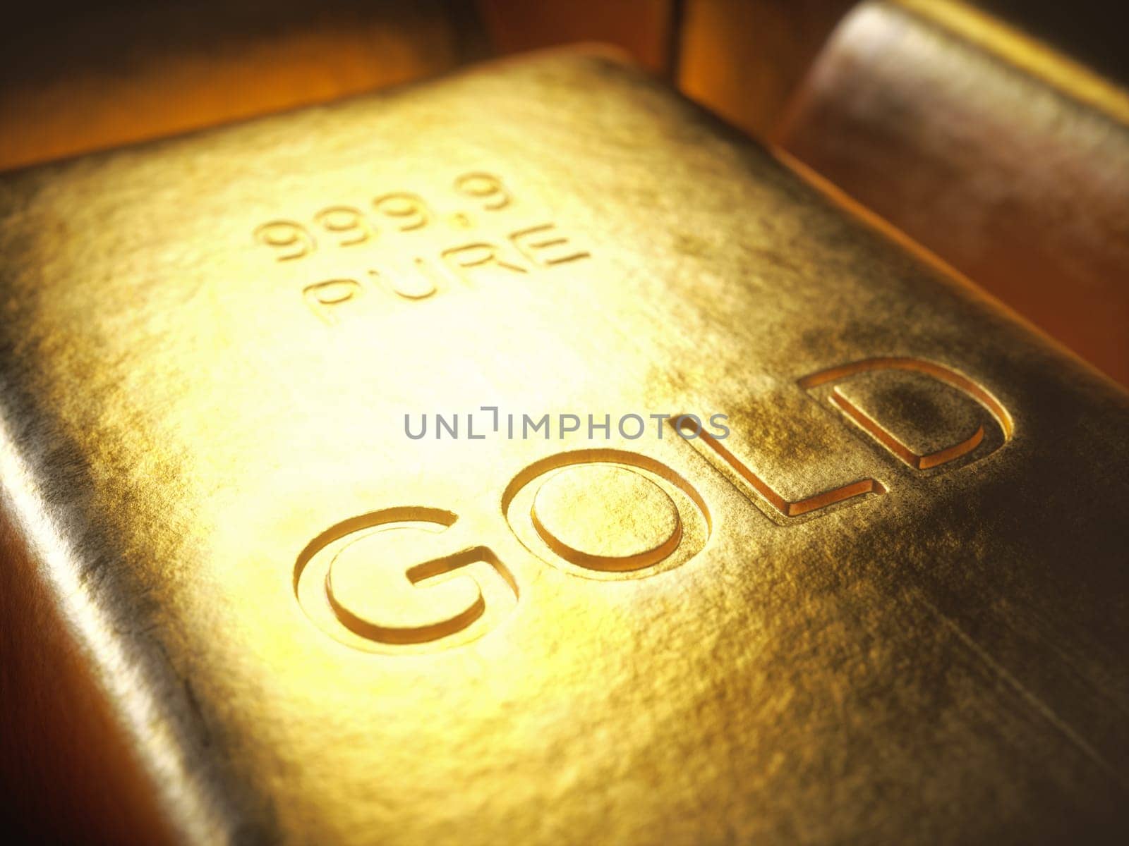 Gold bars 1000 grams.Concept of success in business and finance.