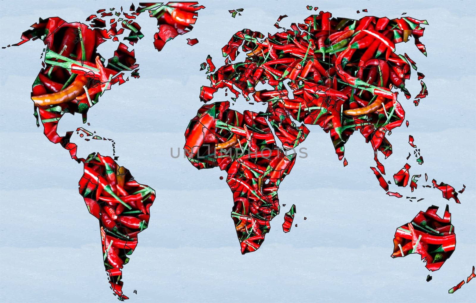 world map spice food