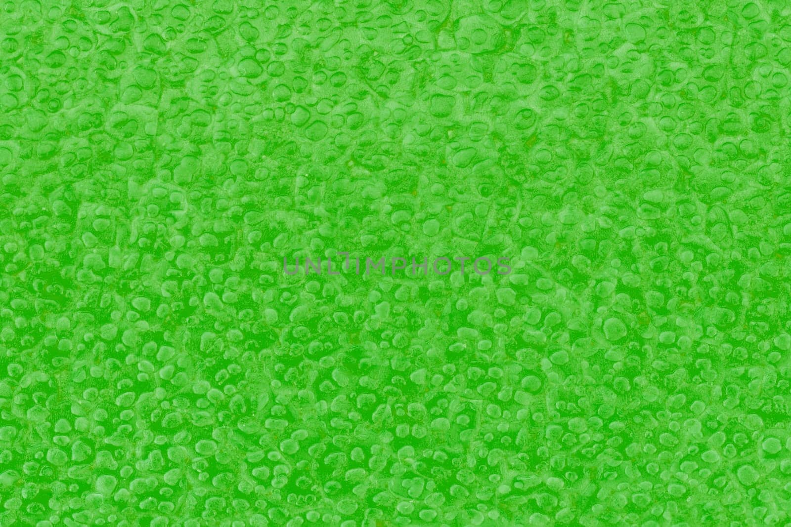 Green plastic bubbles