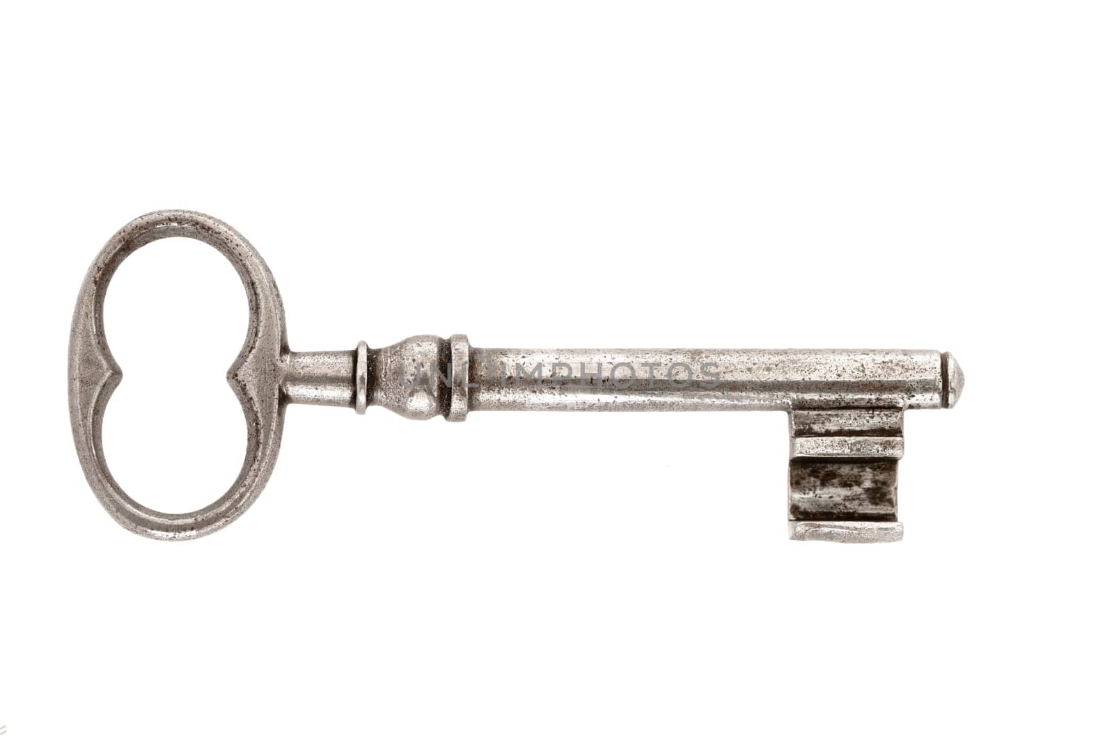 Cropped key against a white background