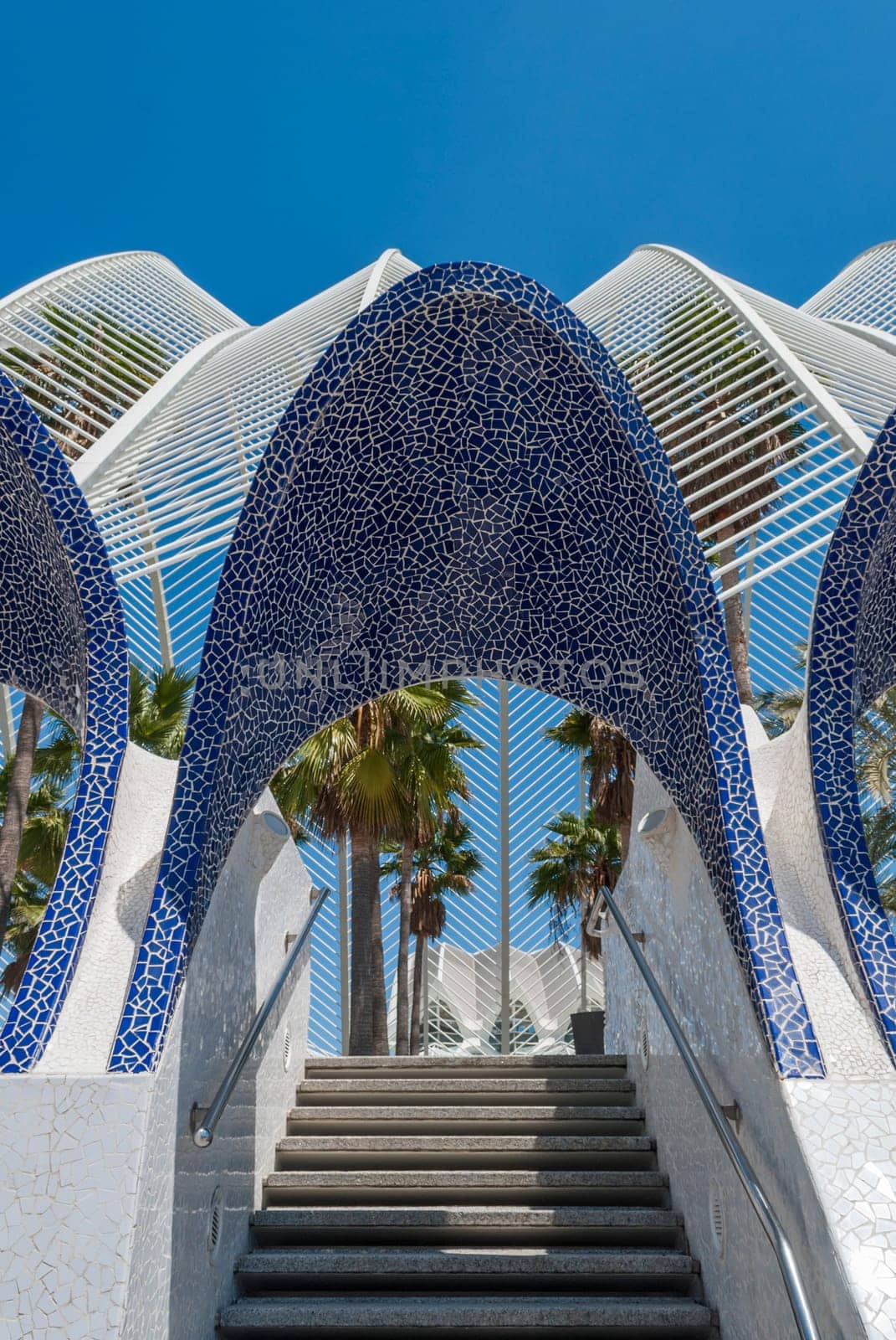Valencia, Spain, may 2013: City of arts and sciences Ciudad de las Artes y las Ciencias is an entertainment-based cultural and architectural complex Designed by Santiago Calatrava and F lix Candela