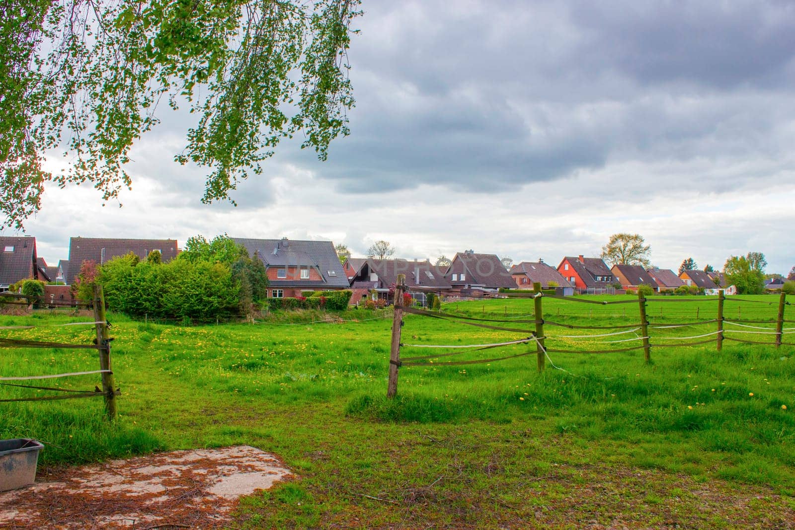 German countryside landscape, Lower Rhine Region
