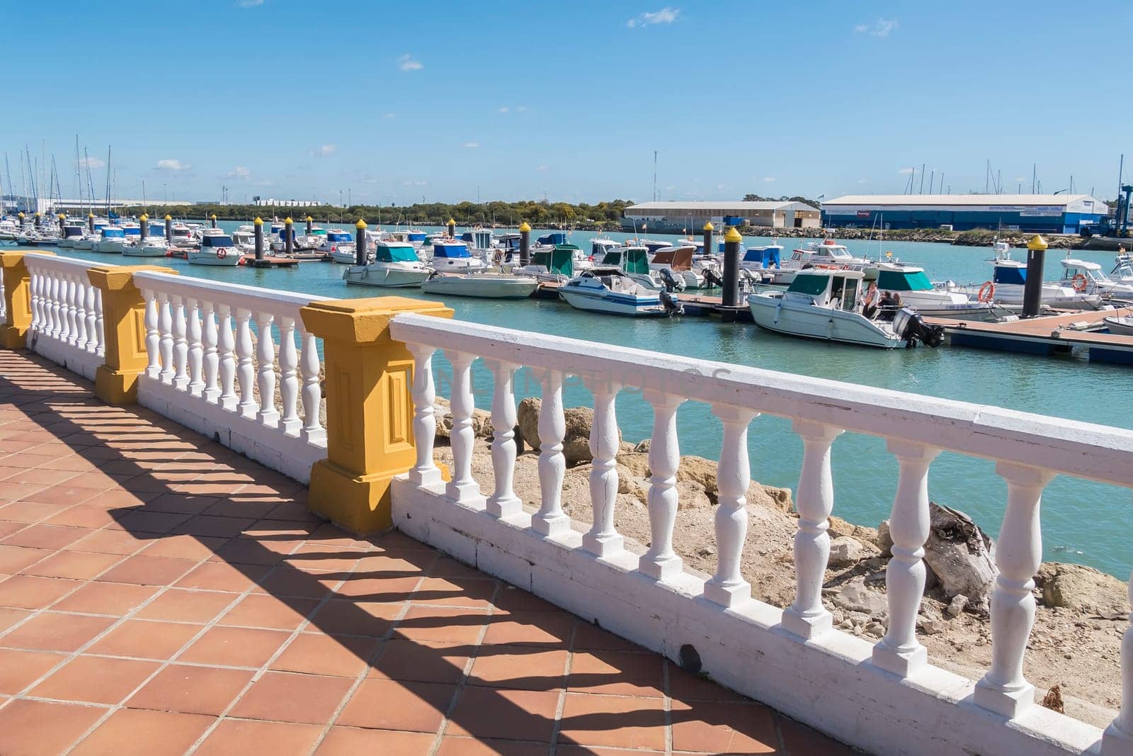 Boardwalk Puntilla, El Puerto de Santa María, Cadiz, Andalusia, Spain