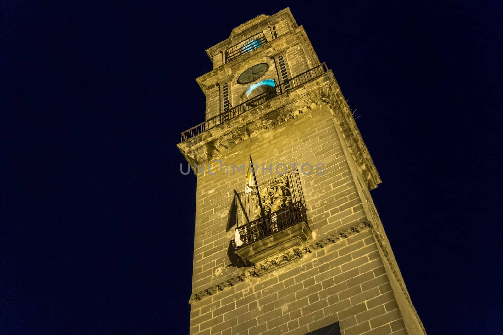 Jerez de la Frontera Cathedral at night