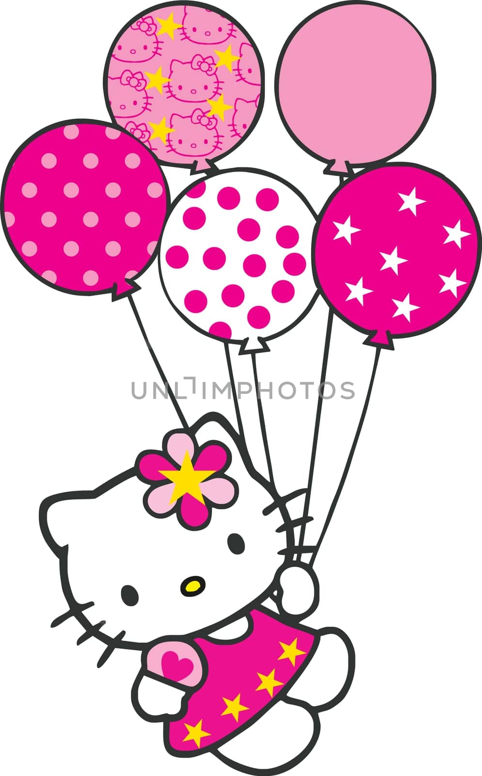 hello kitty balloons pink