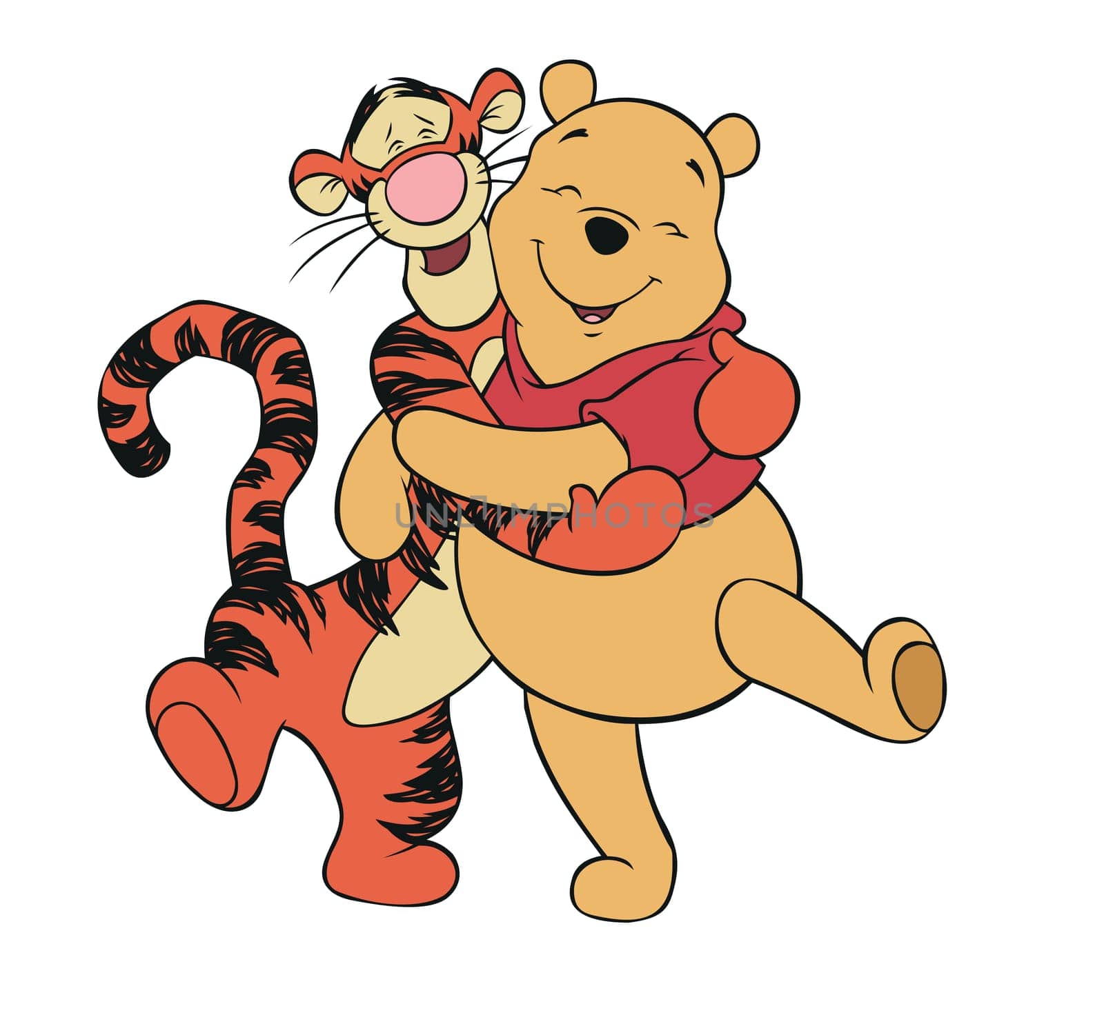 pooh and tigger huggy friend