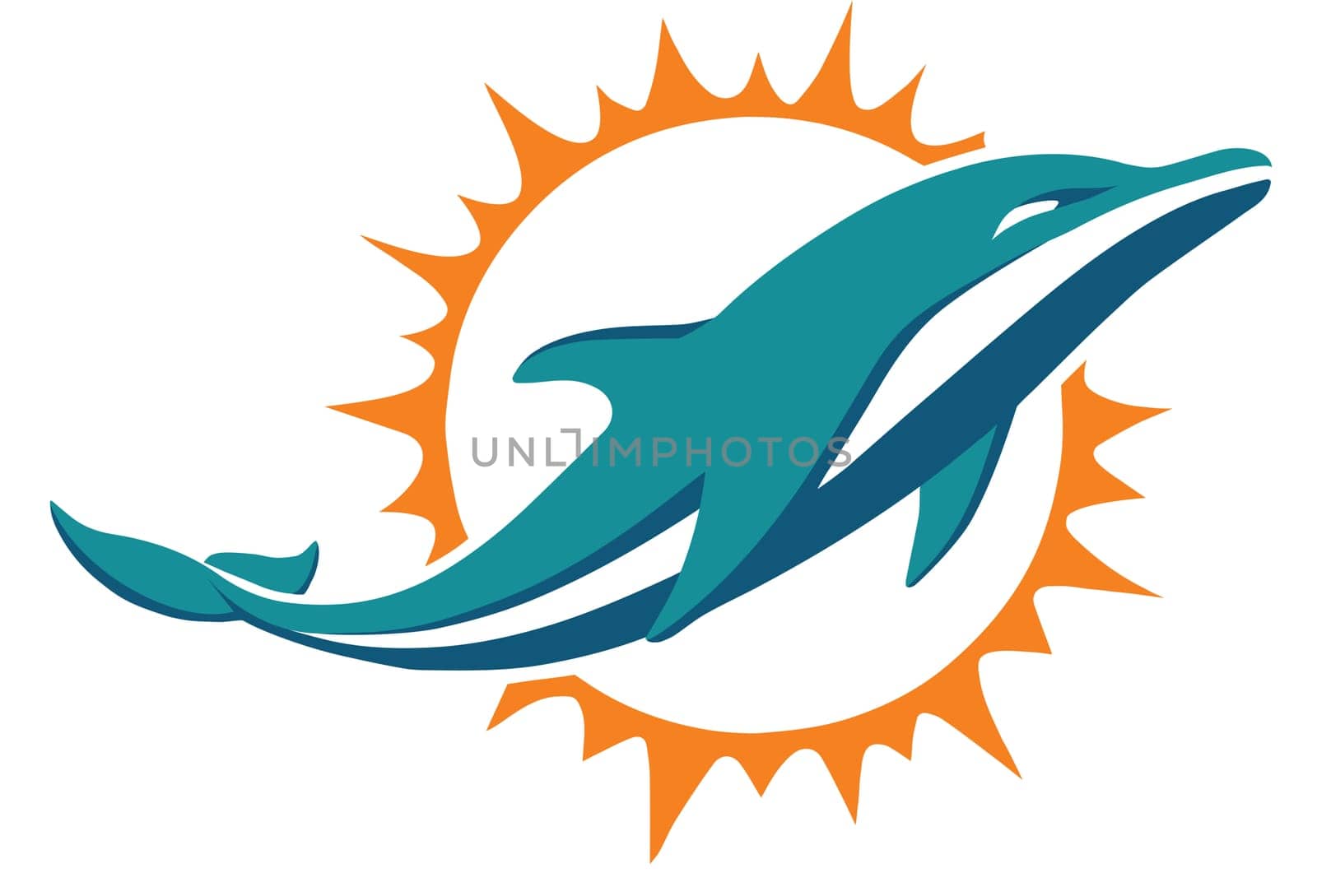 miami dolphins illustration logo