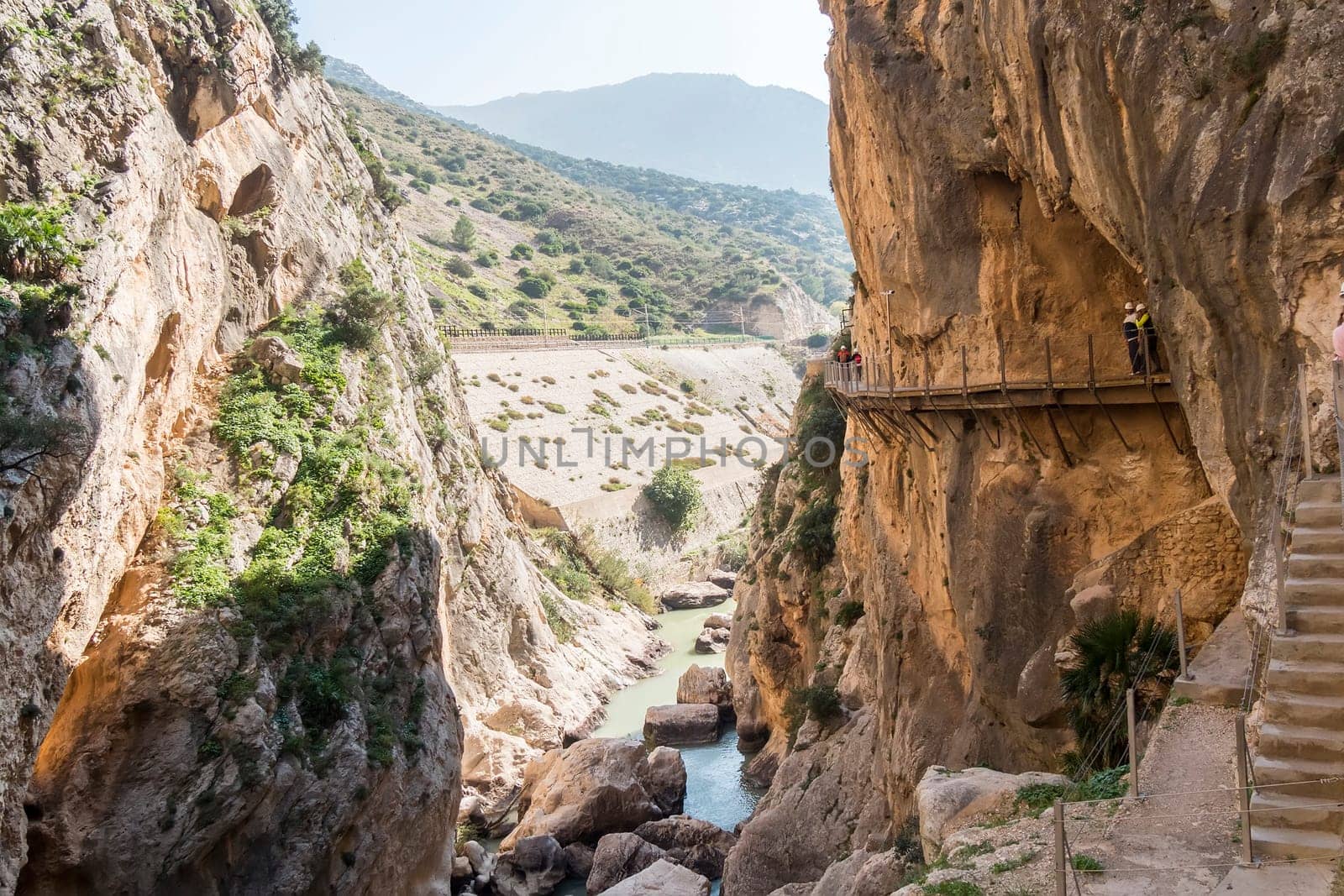 'El Caminito del Rey' (King's Little Path), World's Most Dangerous Footpath reopened in May 2015. Ardales (Malaga), Spain.