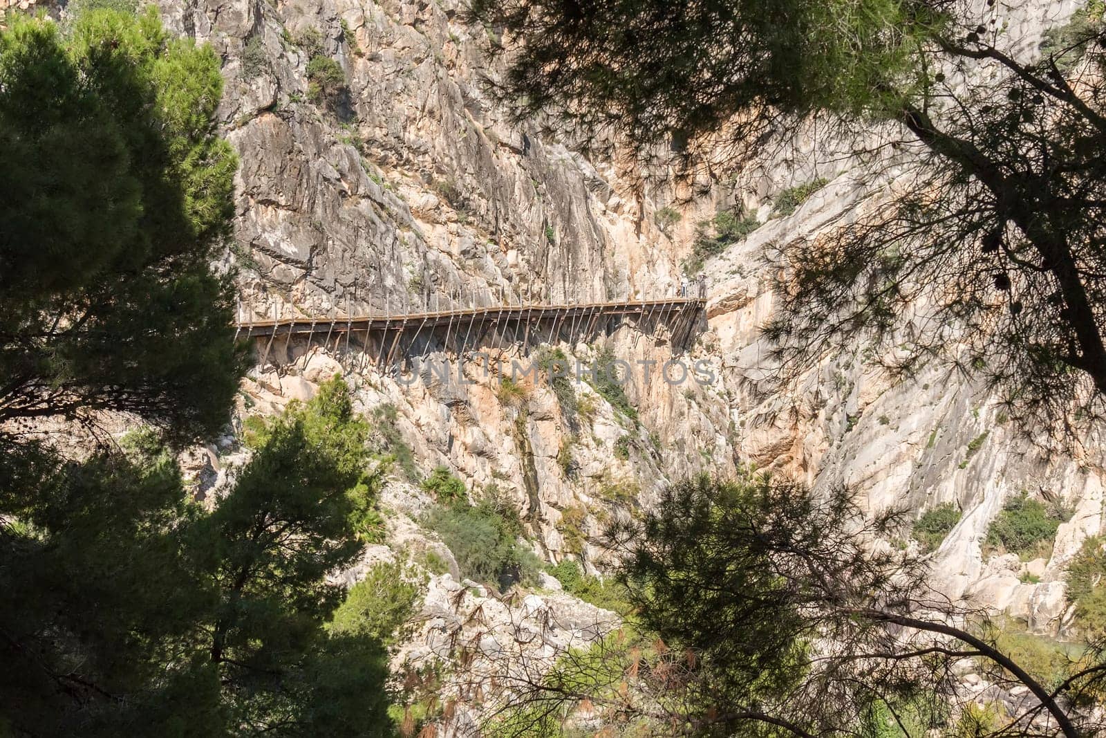 'El Caminito del Rey' (King's Little Path), World's Most Dangerous Footpath reopened in May 2015. Ardales (Malaga), Spain.