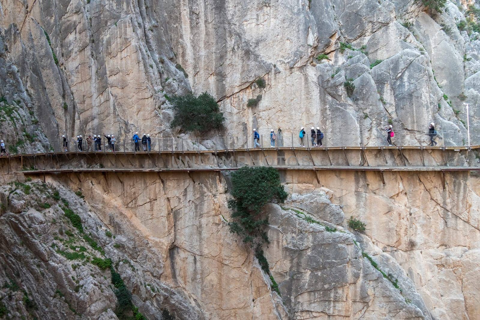 'El Caminito del Rey' (King's Little Path), World's Most Dangerous Footpath reopened in May 2015. Ardales (Malaga), Spain.