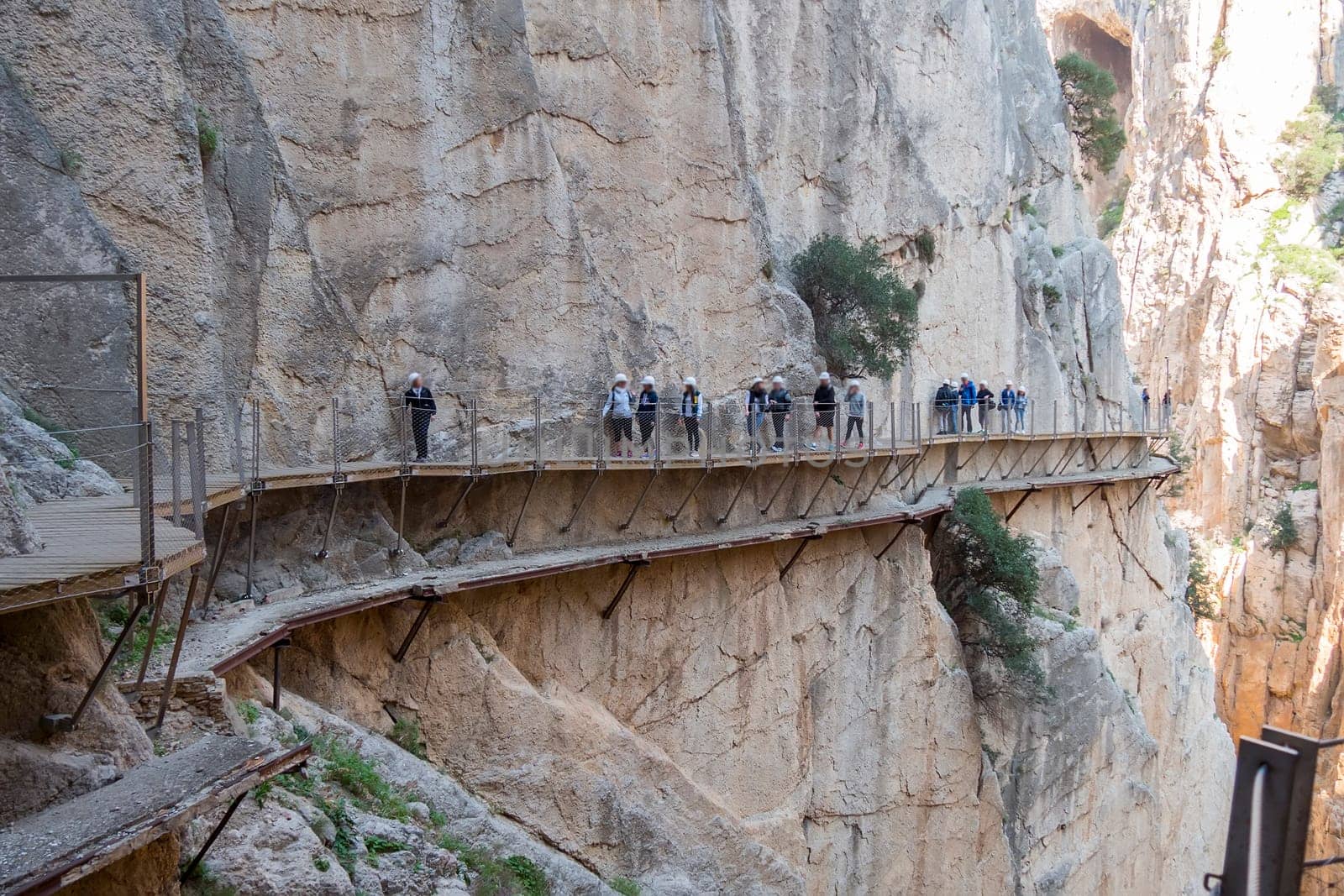 'El Caminito del Rey' (King's Little Path), World's Most Dangerous Footpath reopened in May 2015. Ardales (Malaga), Spain.