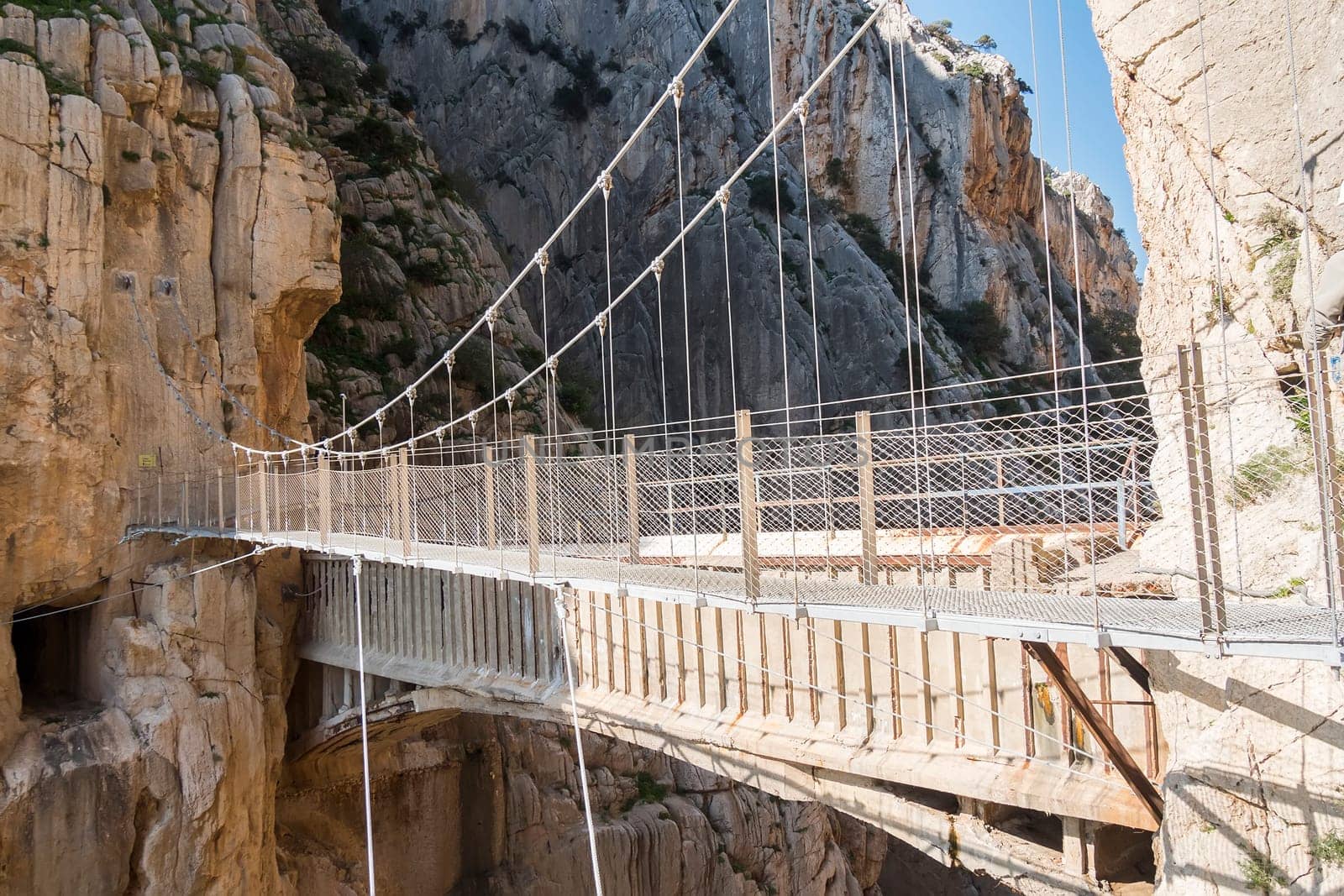 'El Caminito del Rey' (King's Little Path), World's Most Dangerous Footpath reopened in May 2015. Ardales (Malaga), Spain.