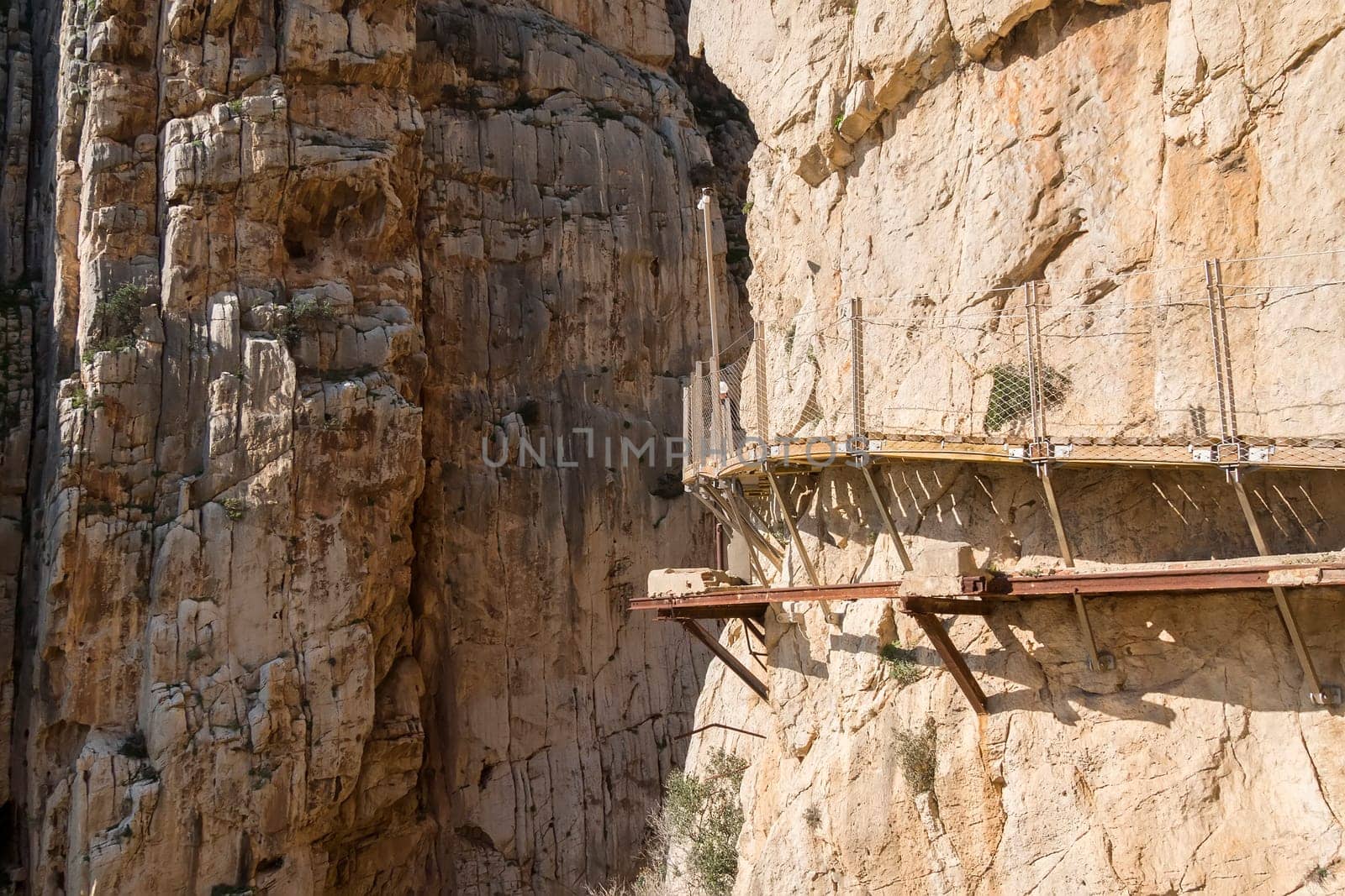 'El Caminito del Rey' (King's Little Path), World's Most Dangerous Footpath reopened in May 2015. Ardales (Malaga), Spain.