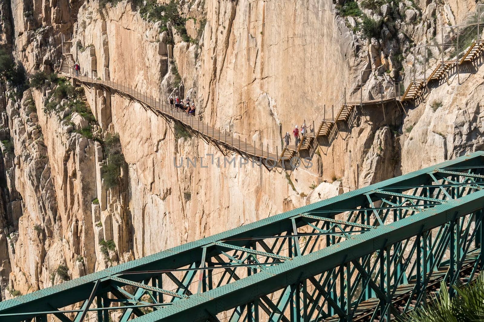 'El Caminito del Rey' (King's Little Path), World's Most Dangerous Footpath reopened in May 2015. Ardales (Malaga), Spain.