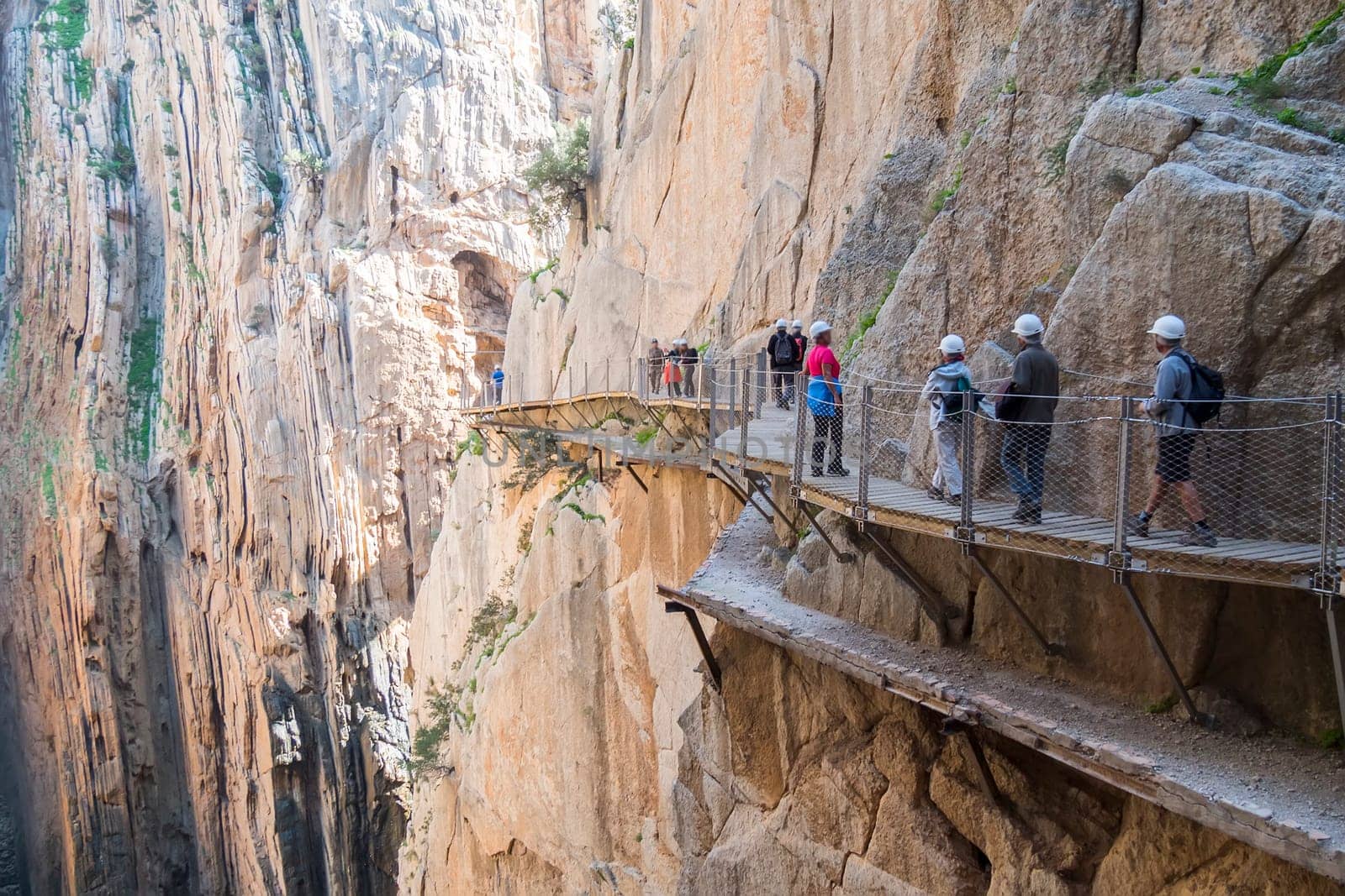 'El Caminito del Rey' (King's Little Path), World's Most Dangerous Footpath reopened in May 2015. Ardales (Malaga), Spain.