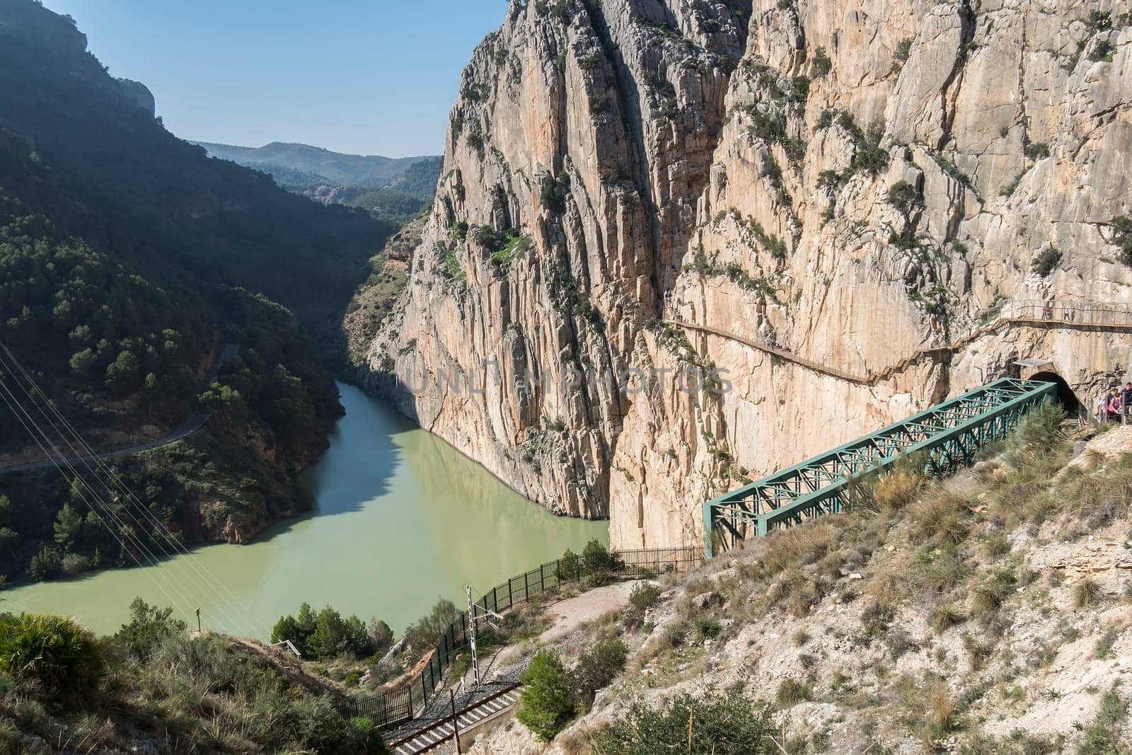 'El Caminito del Rey' (King's Little Path), World's Most Dangerous Footpath reopened in May 2015. Ardales (Malaga), Spain.