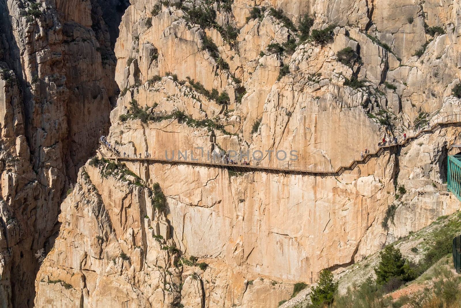 'El Caminito del Rey' (King's Little Path), World's Most Dangerous Footpath reopened in May 2015. Ardales (Malaga), Spain.