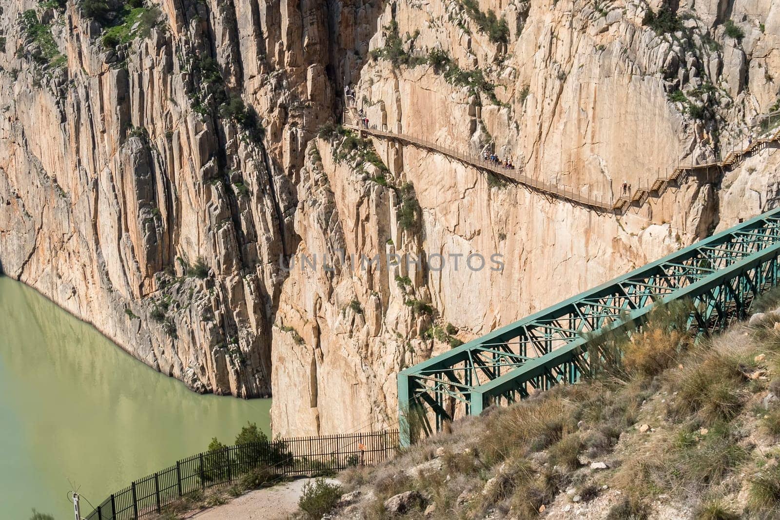 'El Caminito del Rey' (King's Little Path), World's Most Dangerous Footpath reopened in May 2015. Ardales (Malaga), Spain.