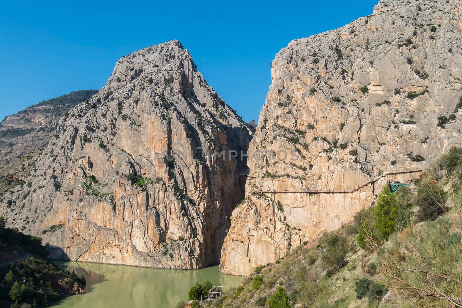 'El Caminito del Rey' (King's Little Path), World's Most Dangerous Footpath reopened in May 2015. Ardales (Malaga), Spain.