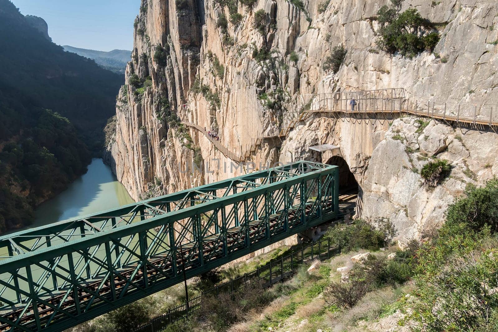 'El Caminito del Rey' (King's Little Path), World's Most Dangerous Footpath reopened in May 2015. Ardales (Malaga), Spain.